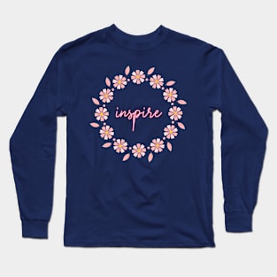 Inspire pink Long Sleeve T-Shirt